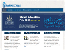 Tablet Screenshot of globalnetworksedu.com
